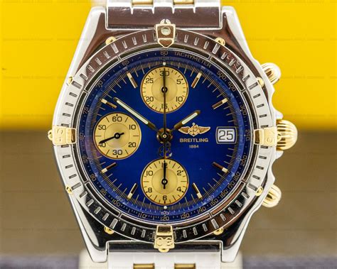 breitling vintage blue and white dial compas steel|breitling chronomat b13050 manual.